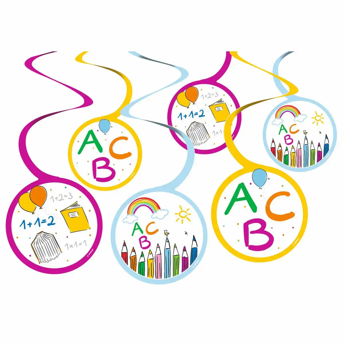 Dekospirale Schulstart 6 Stück