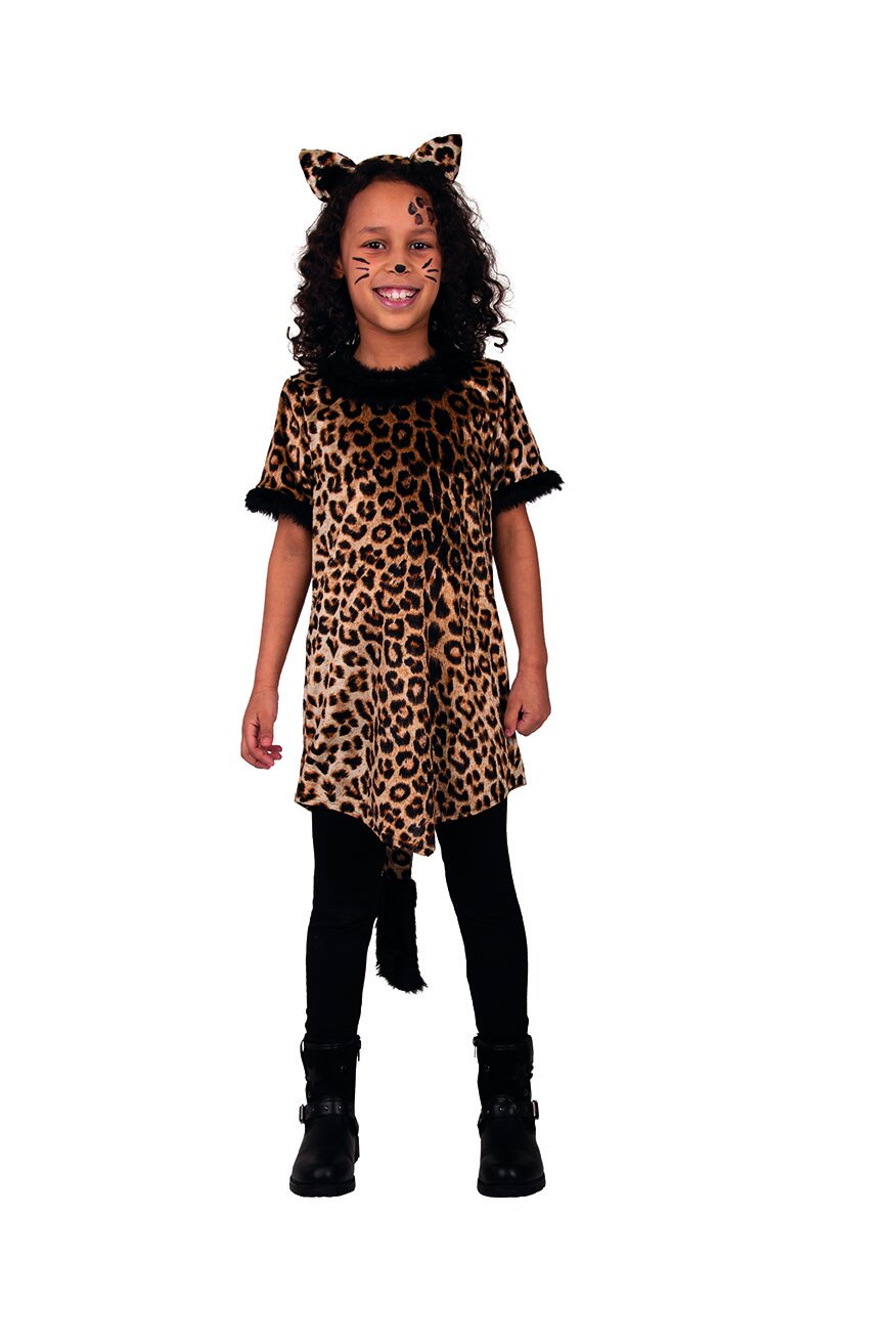 Leoparden Kleid - 152