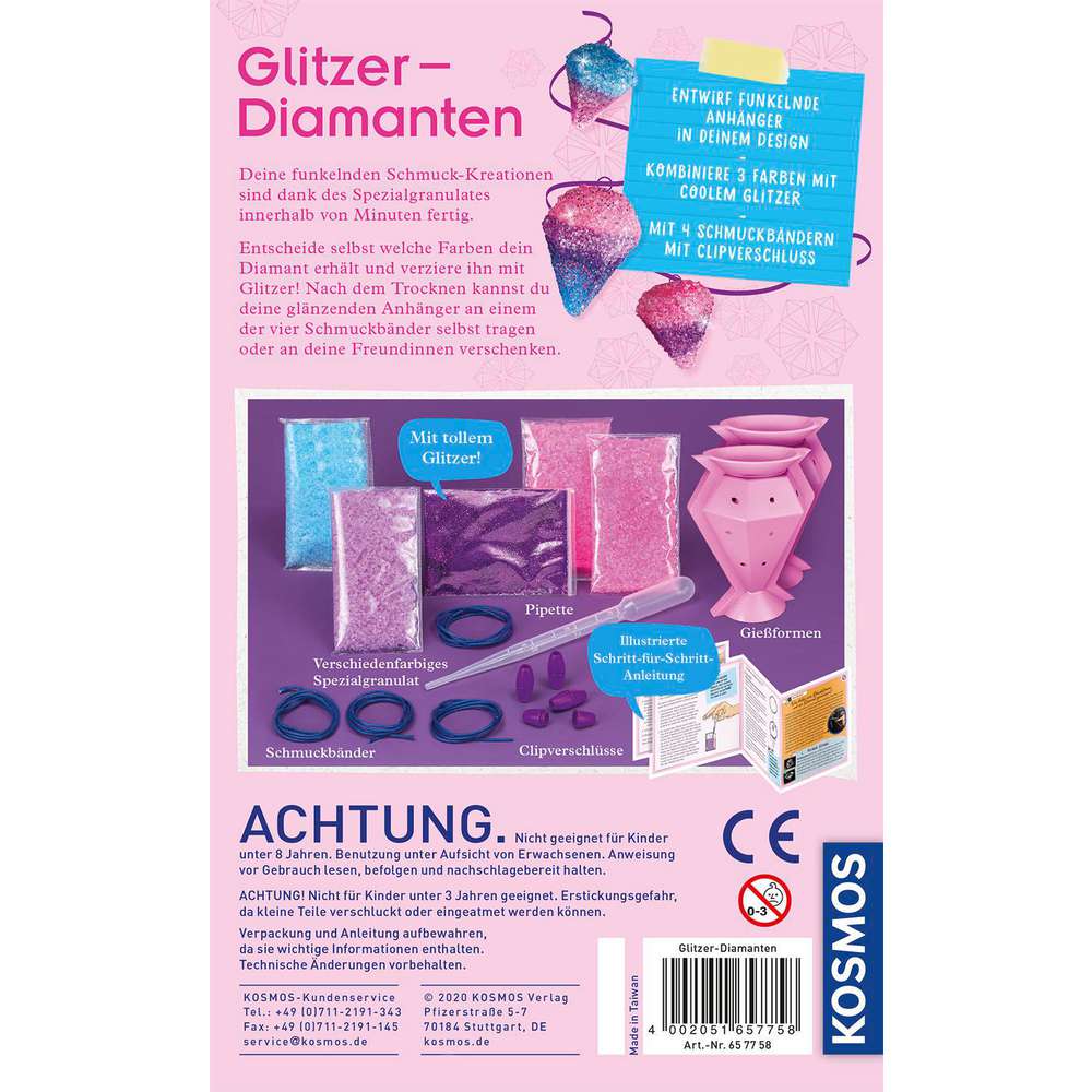 Mitbring-Experiment Glitzer-Diamanten