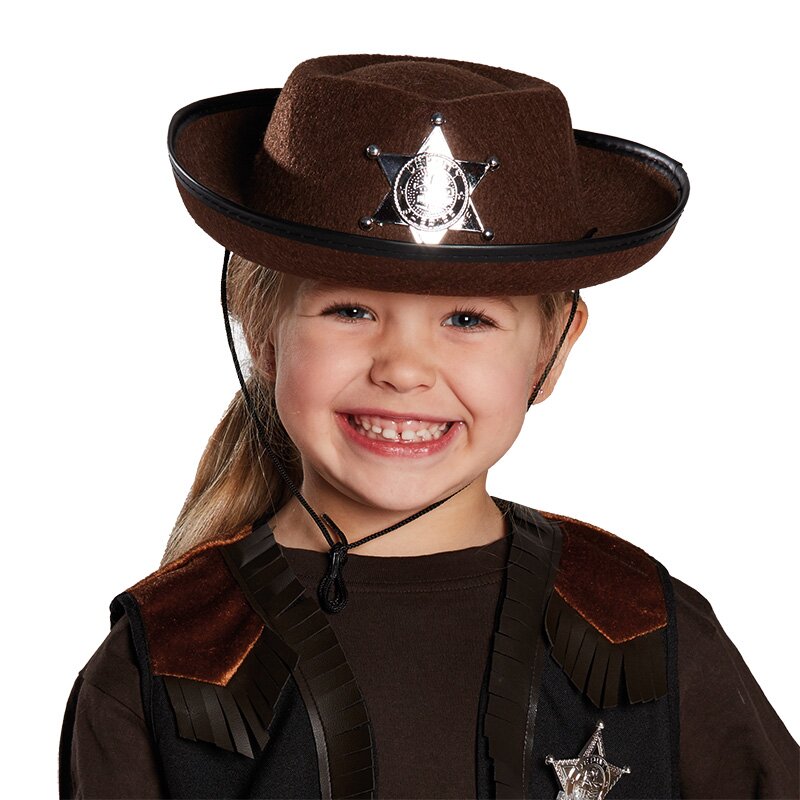 Cowboyhut braun Kinder - Einheitsgröße