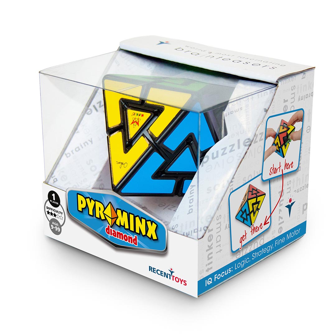Zauberwürfel Pyraminx Diamond mehrfarbig