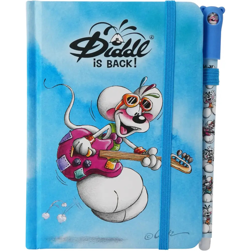Diddl Notizbuch mit Stift blau - A6