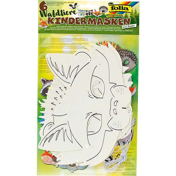 Kindermaske Waldtiere 6er