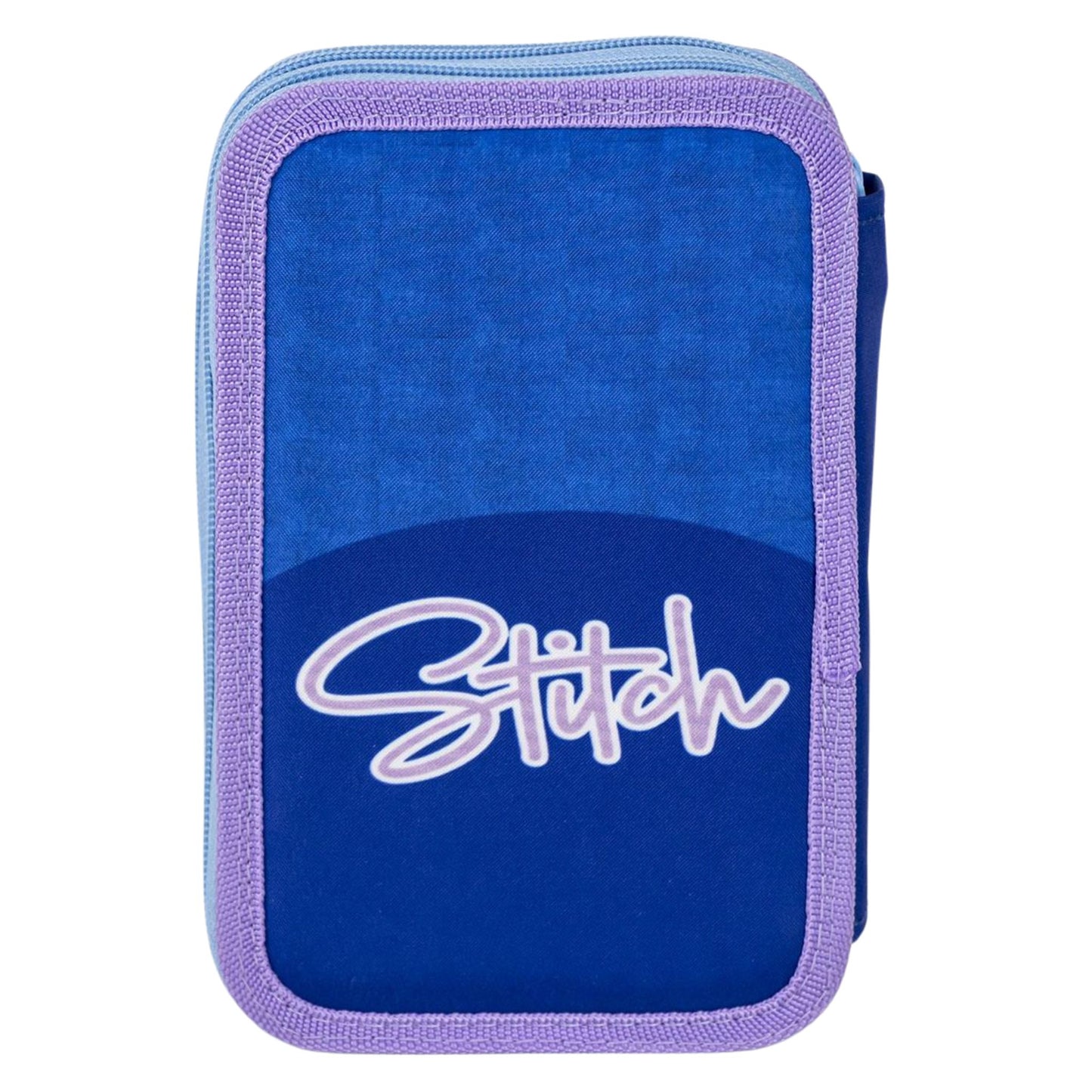 Schüleretui Doppelfedertasche - Stitch blau