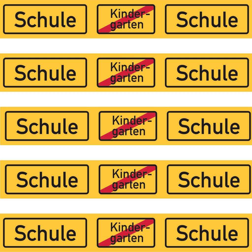 Absperrband Schulanfang
