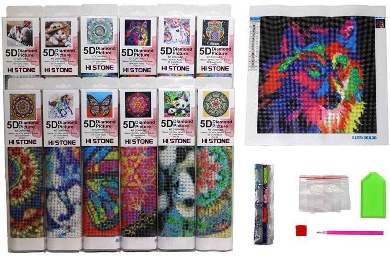 Diamond Painting 30cmx30cm sortiert