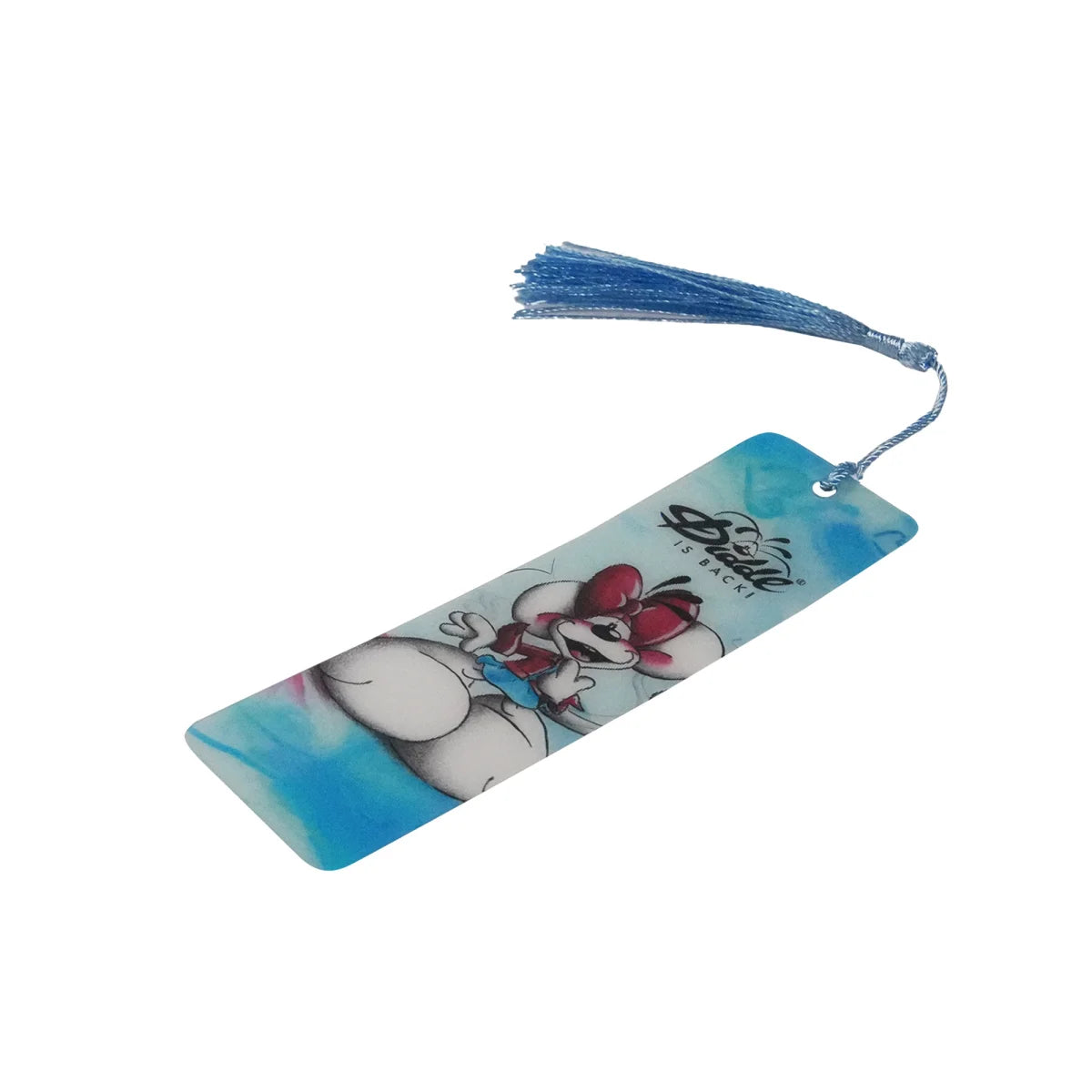 Diddl 3d-Optik-Lesezeichen blau