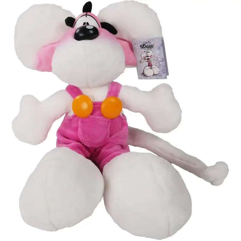 Diddl in rosa Latzhose 30cm