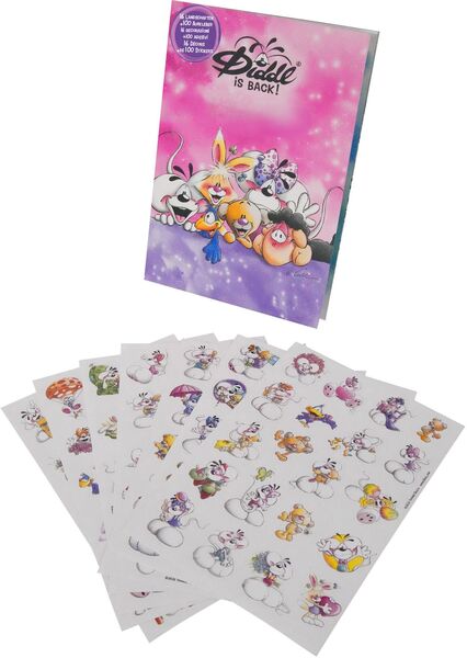 Diddl Stickerbuch mit Wiederverwendbaren Stickern - A5