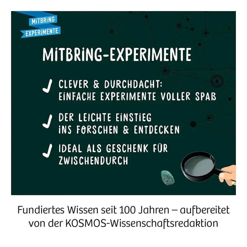 Mitbring-Experiment Finger-Abdrücke