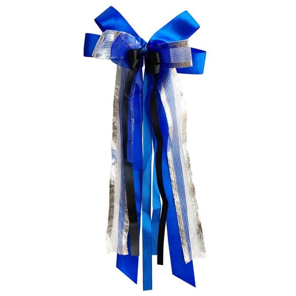 Nestler Schultütenschleife blau/silber