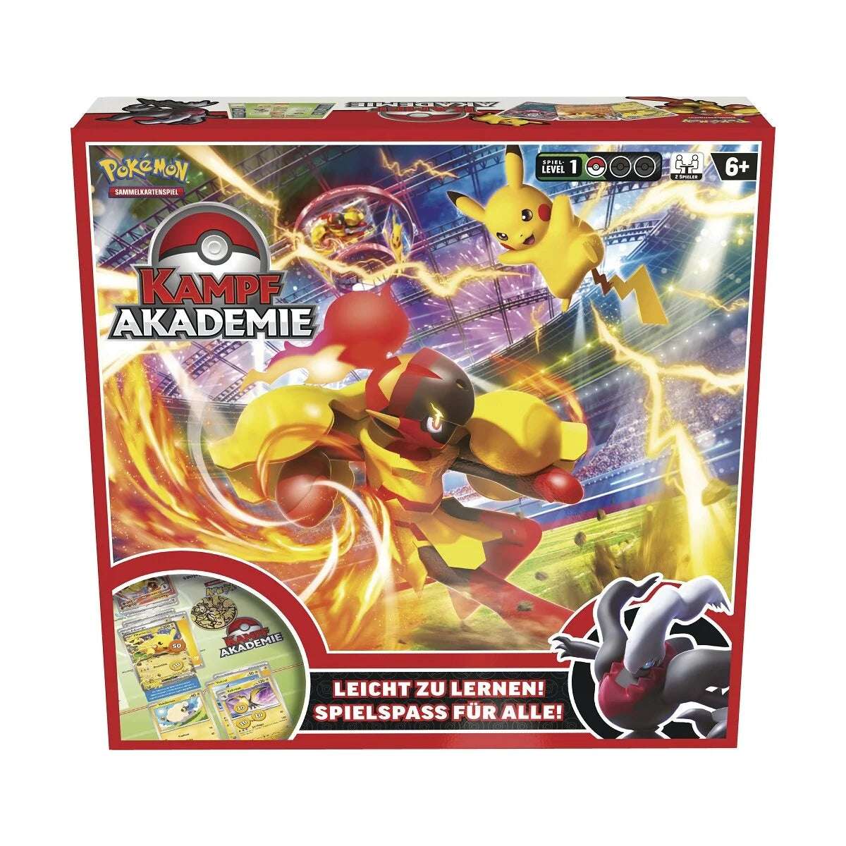 Abbild der Kartonvorderseite mit zwei Pokemons