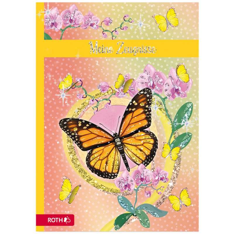 Zeugnismappe Schmetterling
