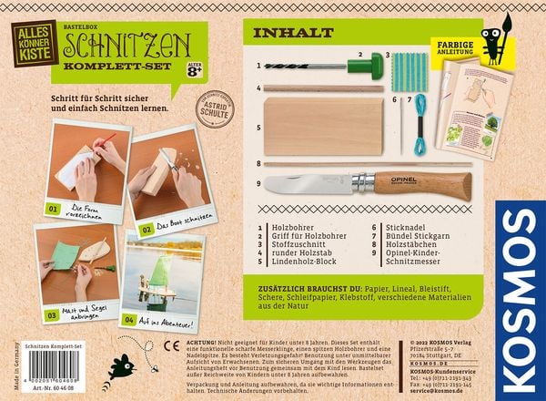 Bastelset AllesKönnerKiste Schnitzen - Komplett Set