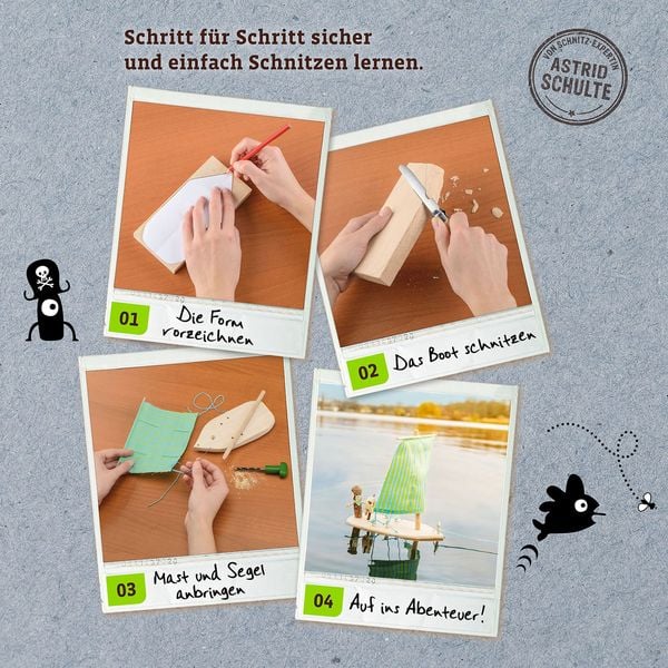 Bastelset AllesKönnerKiste Schnitzen - Komplett Set