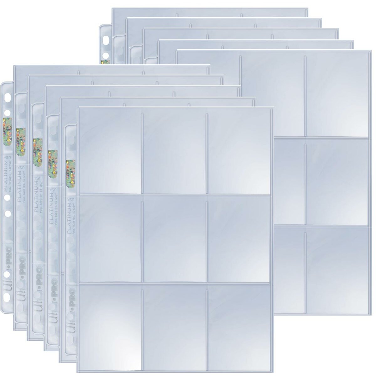 10er Sammelhüllen A4 - 9 Taschen Platinum