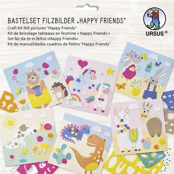 URSUS Filzbilder Happy Friends