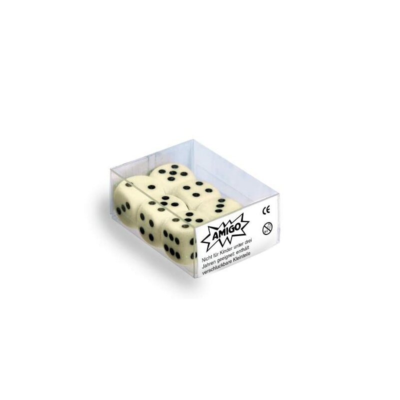 6er Würfel Set - W6 - Elfenbein