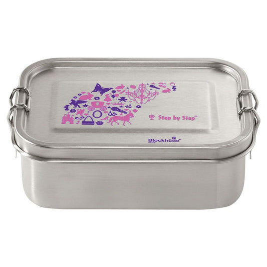 Edelstahl-Lunchbox Purple & Rose