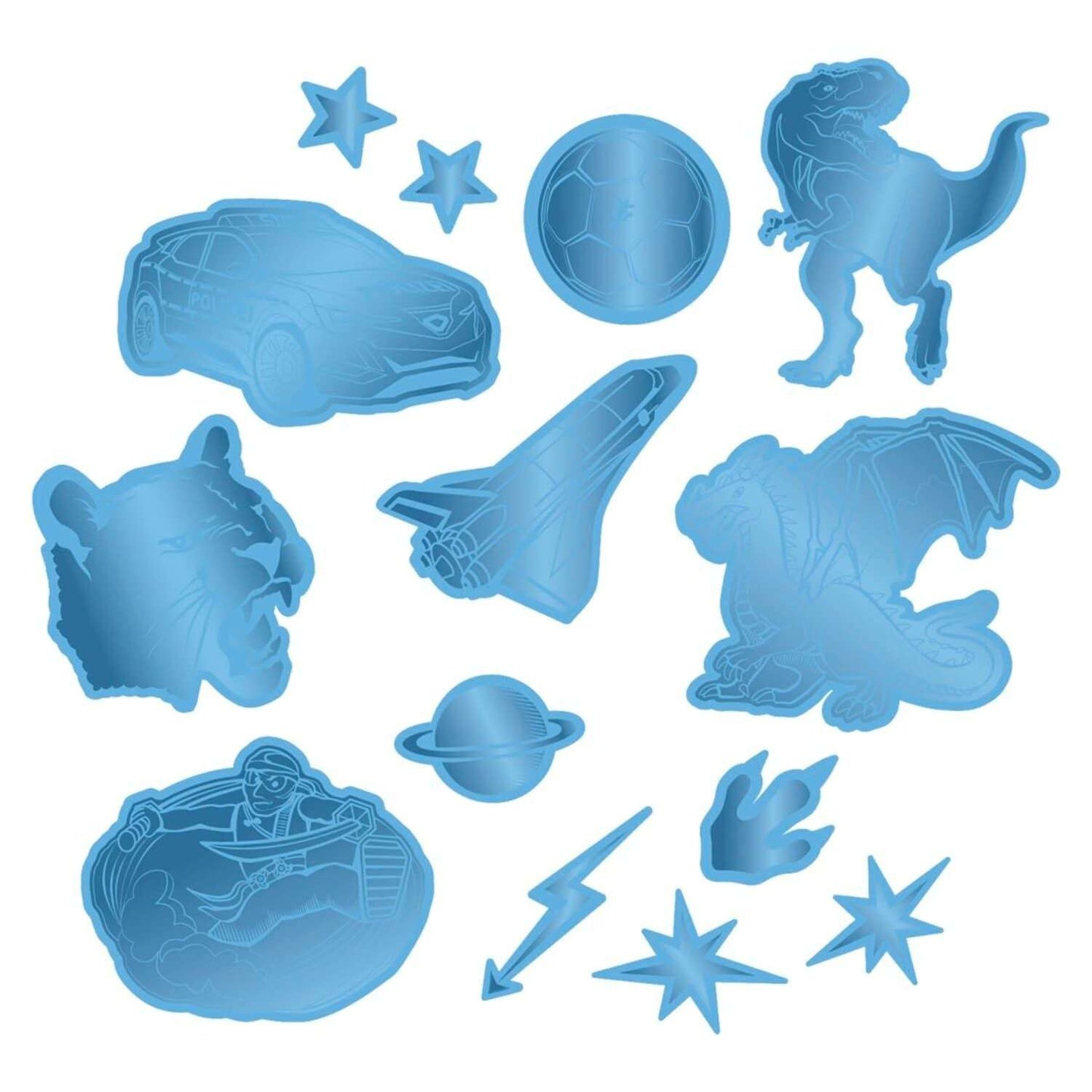 reflekt. Sticker-Set blau