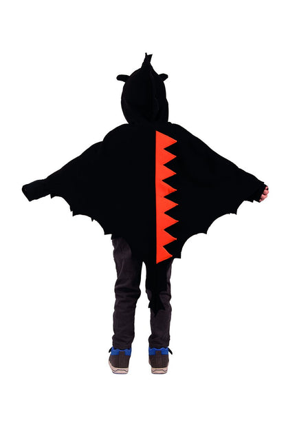 Schwarzer Drache Cape - 116/128