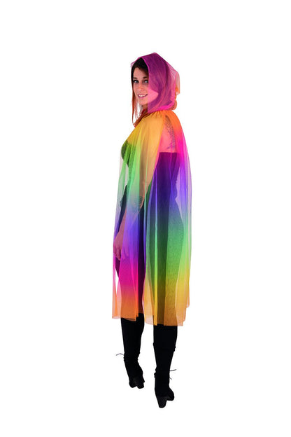 Regenbogencape - Einheitsgröße