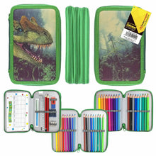 Idena Schüleretui TripleCase Dinosaurier