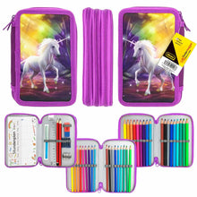 Schüleretui Tripledecker Einhorn 47 Teile