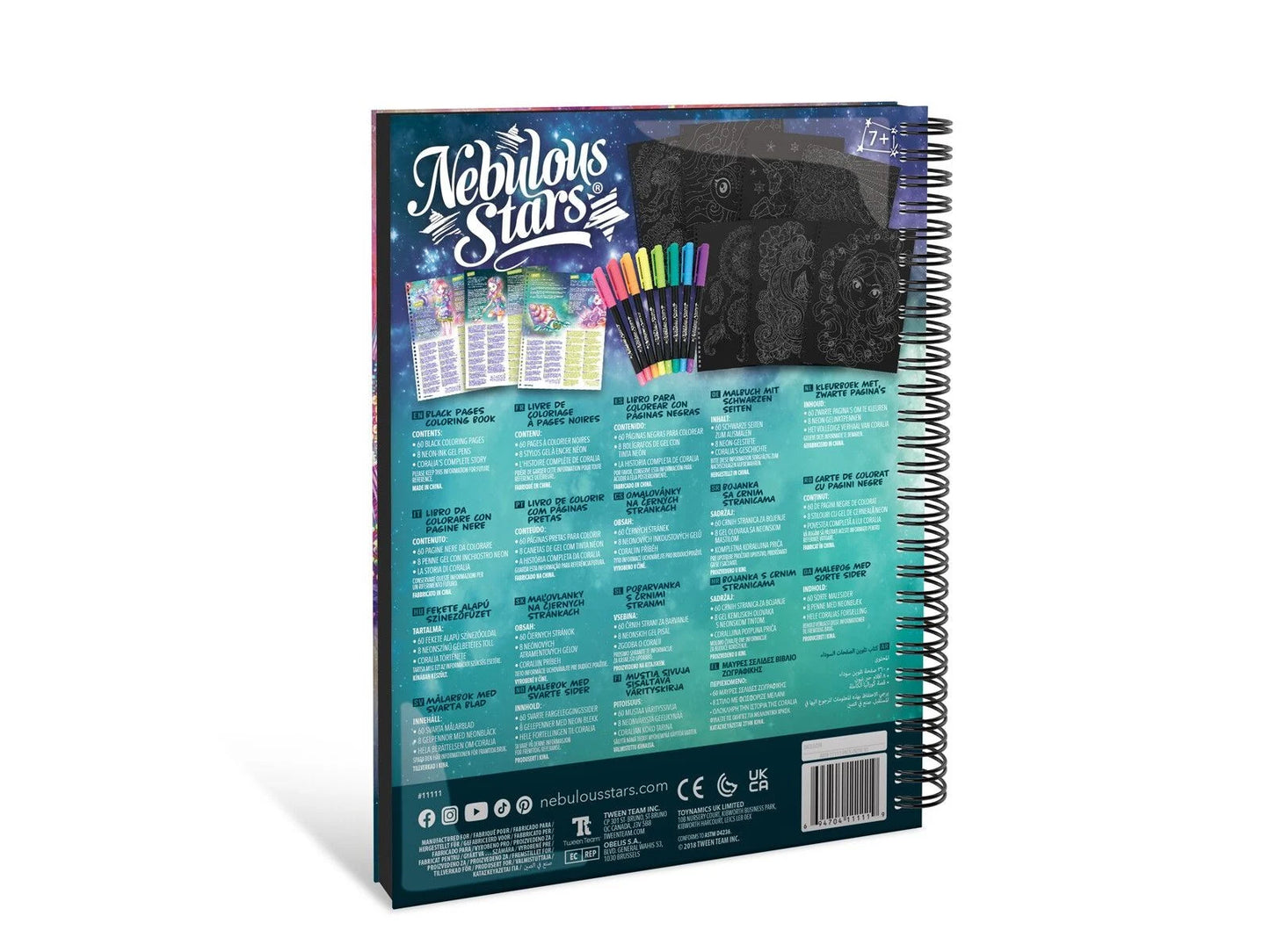 Nebulous - Malbuch mit schwarzen Seiten