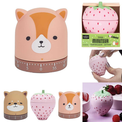 Kawaii Timer, 6,5x8 cm, sortiert