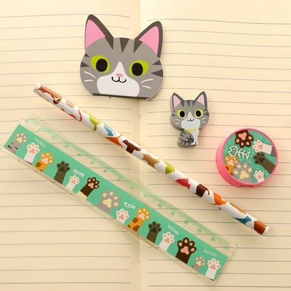 4er Schreibware-Set Katzen