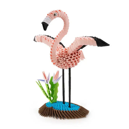 Origami 3d Flamingo