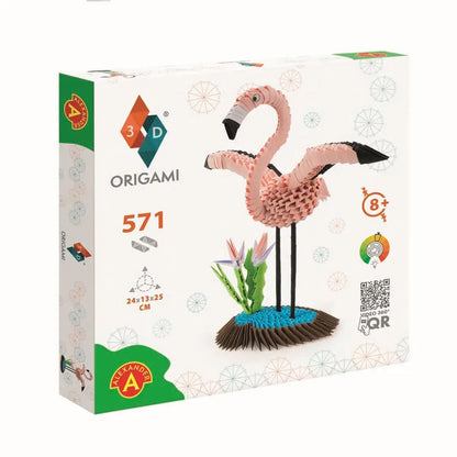Origami 3d Flamingo