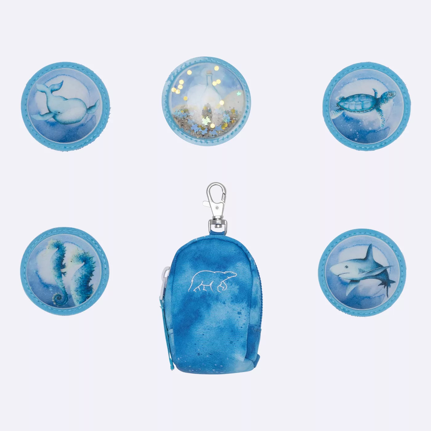 Beckmann Button Bag - Ocean