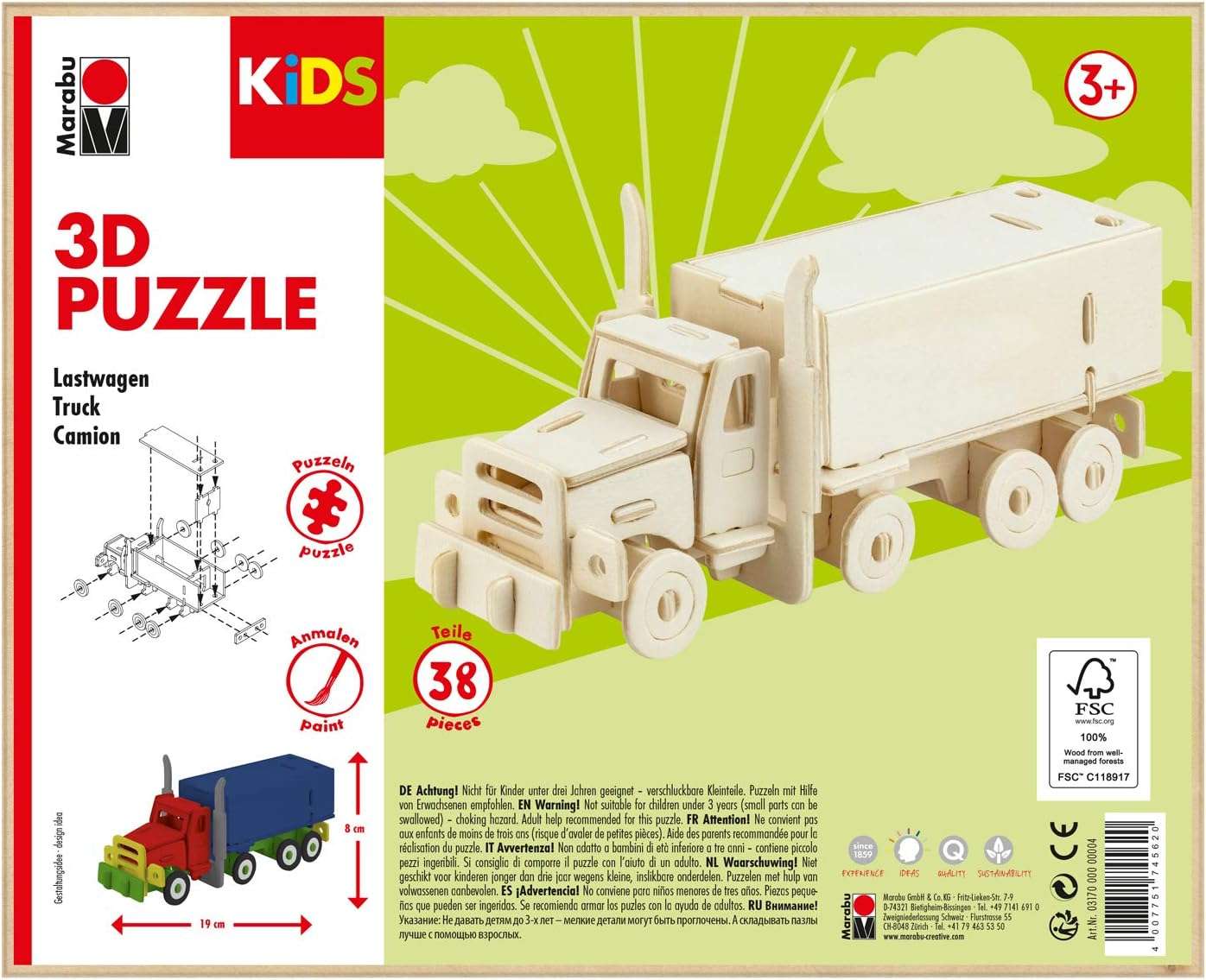 Marabu 3d Pz Lastwagen