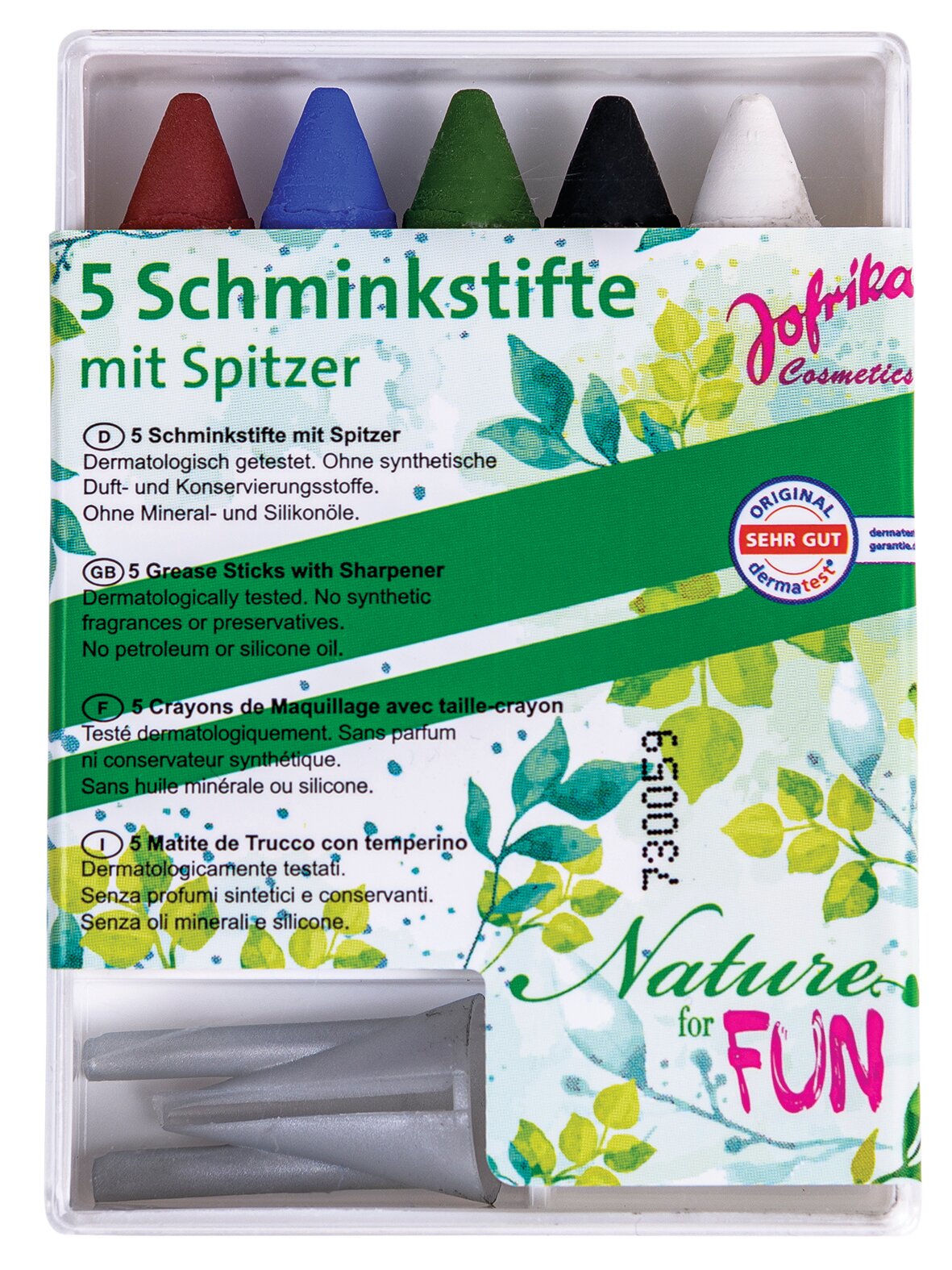 5 Schminkstifte "Nature for Fun"