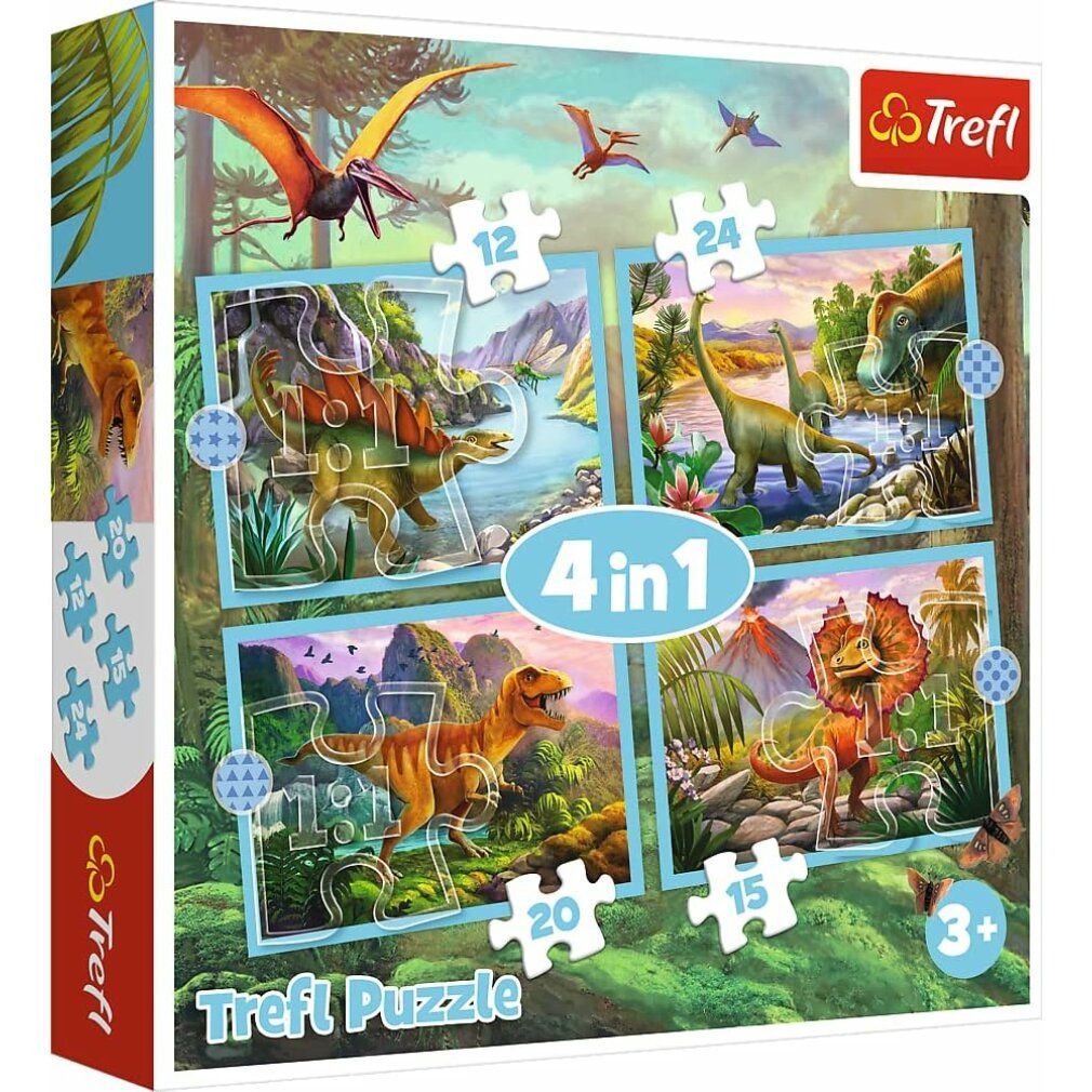 4 in 1 Pz Unique Dinosaurs