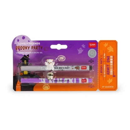 SPOOKY PARTY - TEDDY  GHOST + KITTY MUMMY