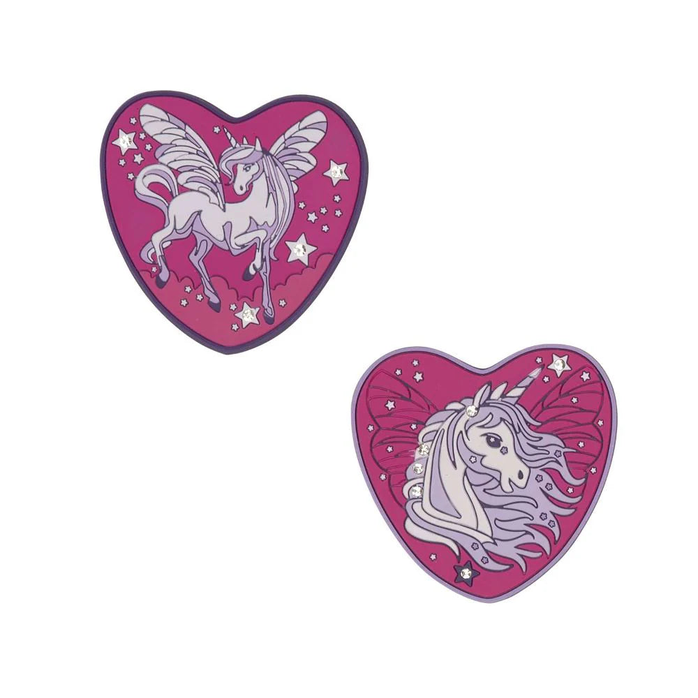 DerDieDas Wechselbuttons 2-tlg. Purple Unicorn