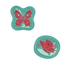 DerDieDas Wechselbuttons 2-tlg. Butterfly Garden