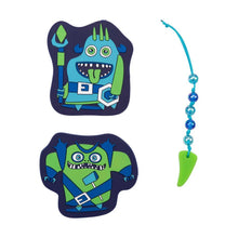 DerDieDas Wechselbuttons 3-tlg. Neon Monster
