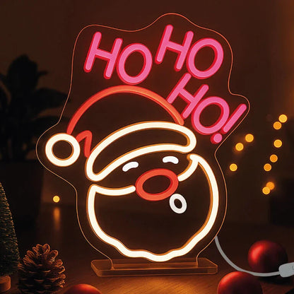 LED-Leuchtschild Santa Claus
