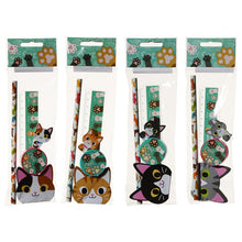 4er Schreibware-Set Katzen