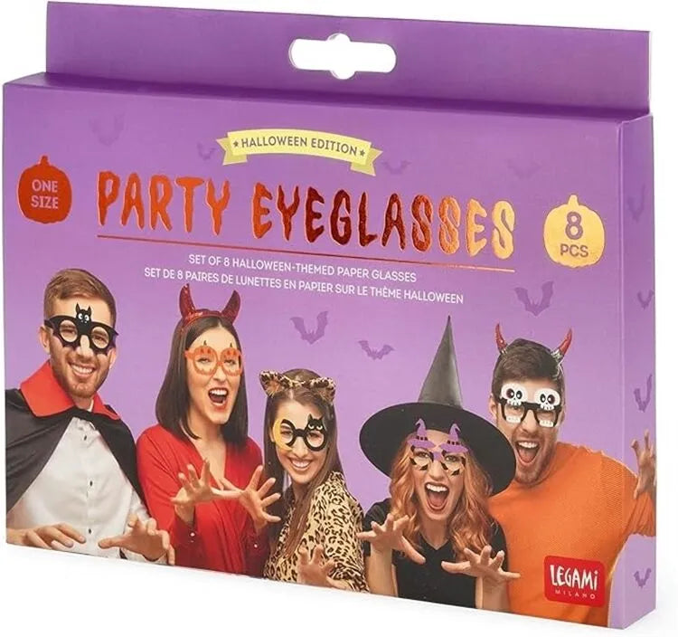 8 Papierbrillen - Halloween 2024