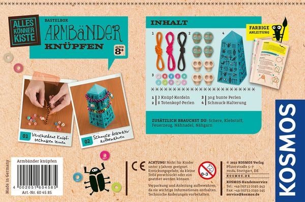 Bastelset AllesKönnerKiste Armbänder knüpfen