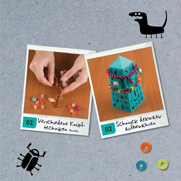 Bastelset AllesKönnerKiste Armbänder knüpfen