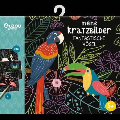 Meine Kratzbilder - fantastische Vögel