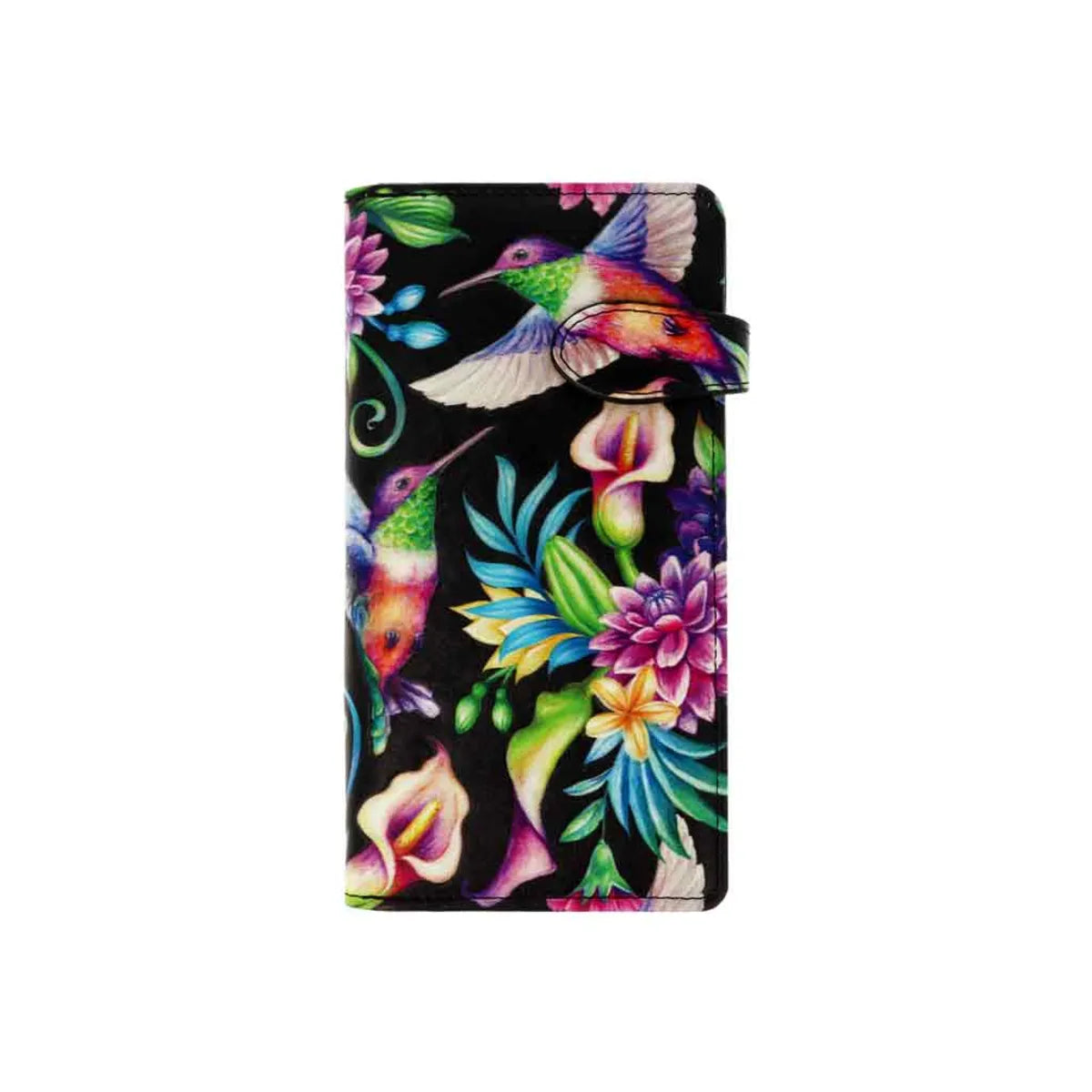Langbörse retro Blumen