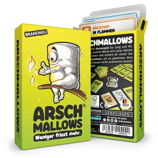 DENKRIESEN Kartenspiel ARSCHMALLOWS weniger frisst mehr