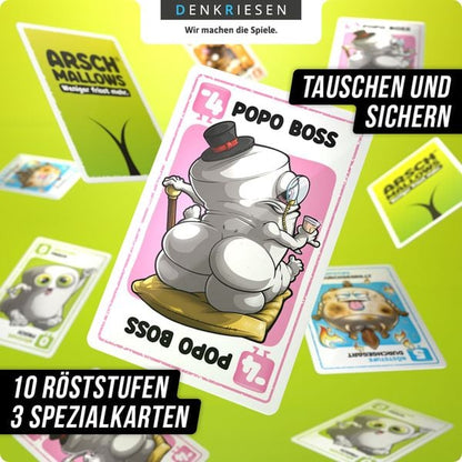 DENKRIESEN Kartenspiel ARSCHMALLOWS weniger frisst mehr